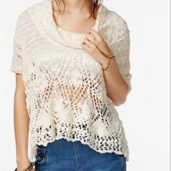 Free People Open Crochet Eternal Delight Crop M
